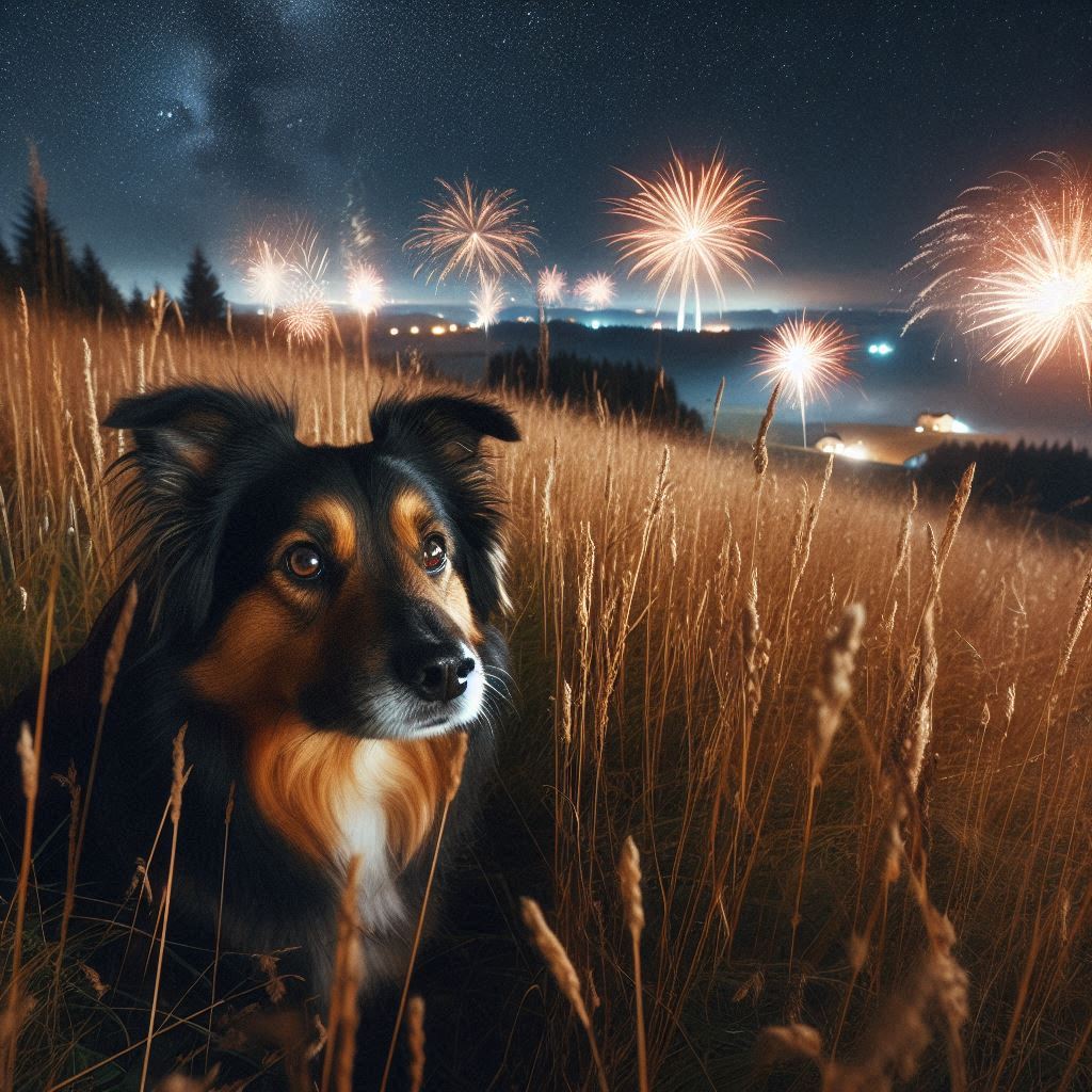 Silvester mit Hund, nimm ihm die Angst